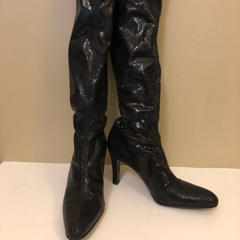 Bruno Magli Black Knee High Boots